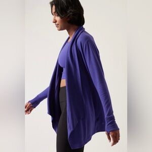 Athleta Prayanama Wrap in “Noble Blue”